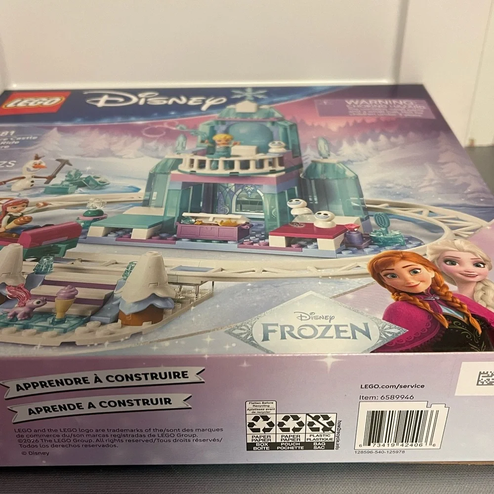 LEGO Disney Elsa's Ice Castle & Snow Ride Adventure 43281 216Pieces 4+NIB Sealed